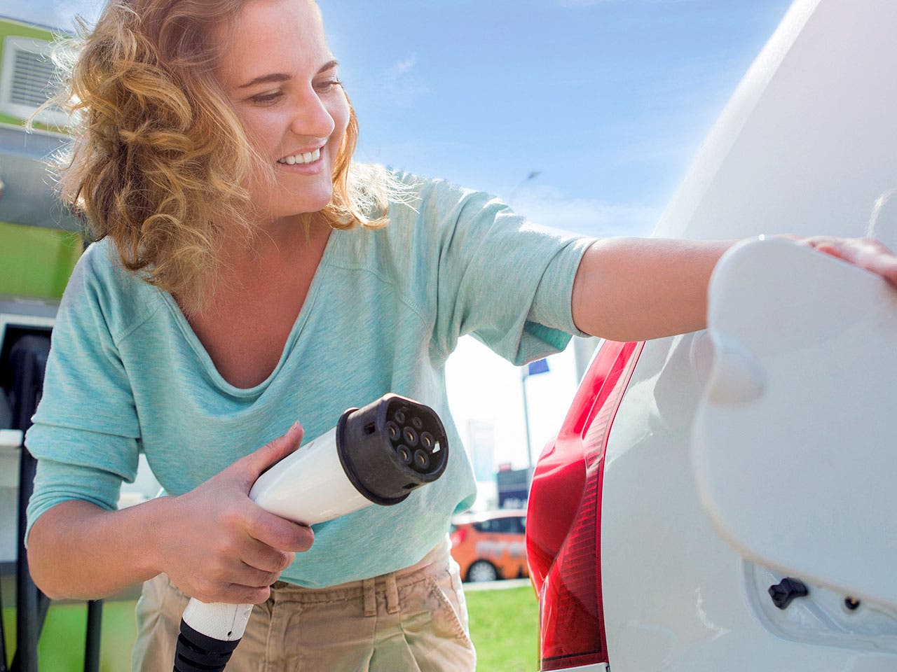 957753880 With more electric cars and hybrids on the road, more charging station are popping up to energize them.