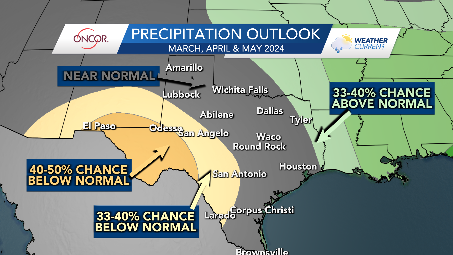 Precipitation Spring 24 map Precipitation outlook for spring weather map
