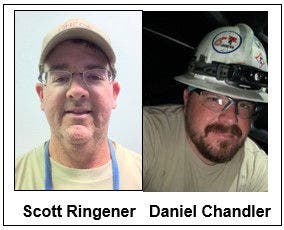 Creeping critters story in text image Oncor employees Scott Ringener and Daniel Chandlers