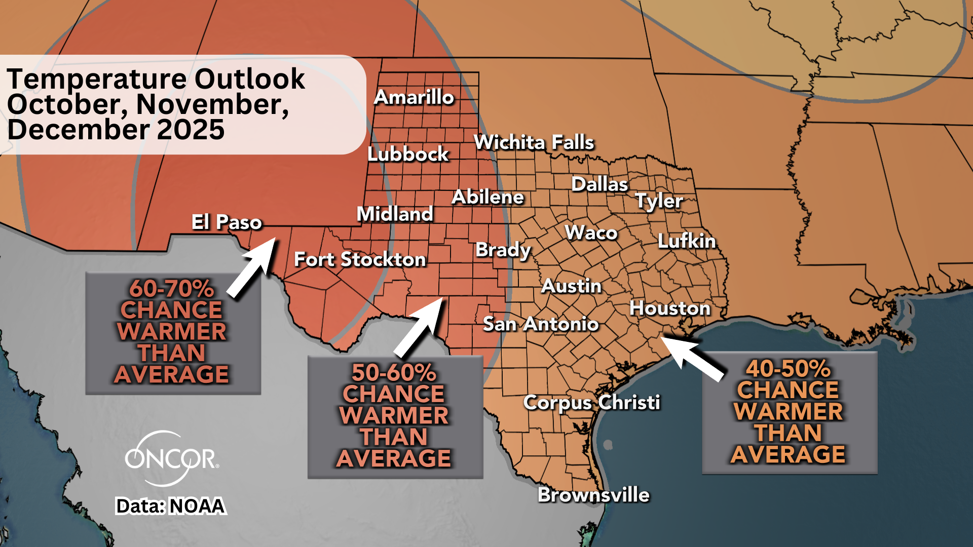 Fall Temps NOAA 2025 - 1 Temperature outlook for fall 2025