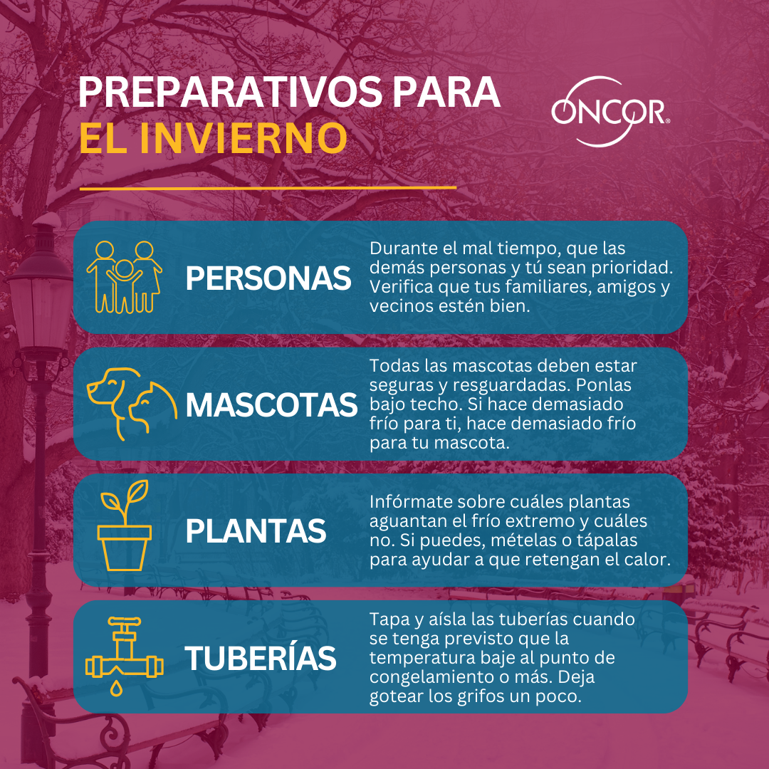 Spanish four ps preparativos para el invierno