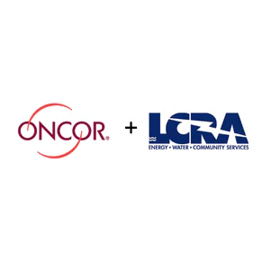 Oncor Logo and LCRA Logo