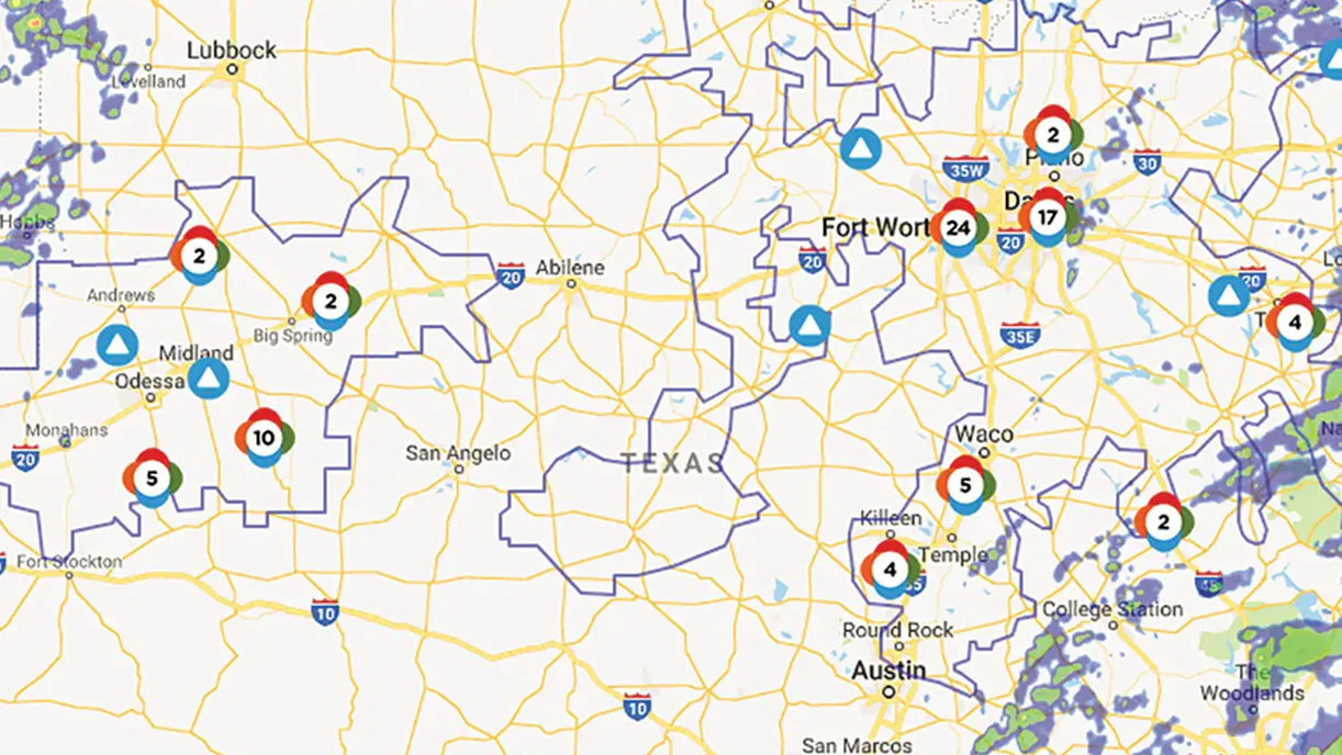 Outages Map